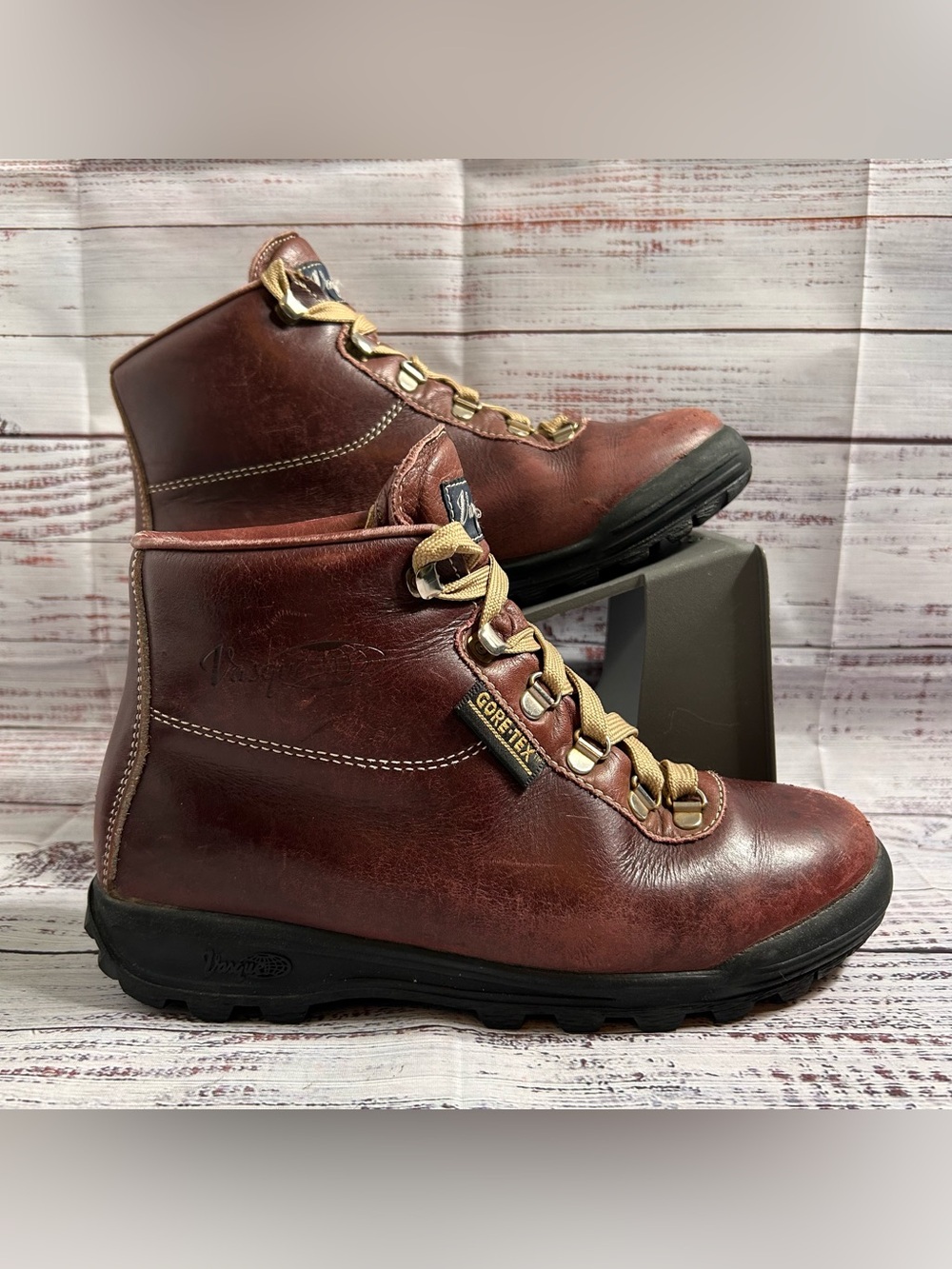 Vasque Gore Tex Sundowner Skywalk 7536 Leather Hiking Boots 7.5 M Italy